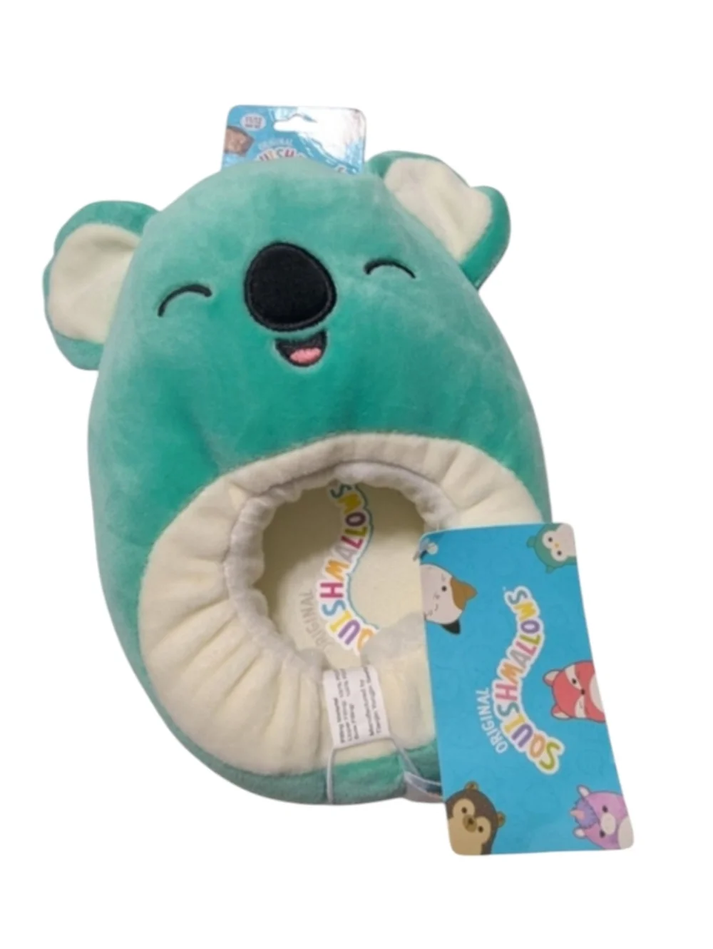 Squishmallows Green Koala Kid's Pull On Slippers Size 11/12